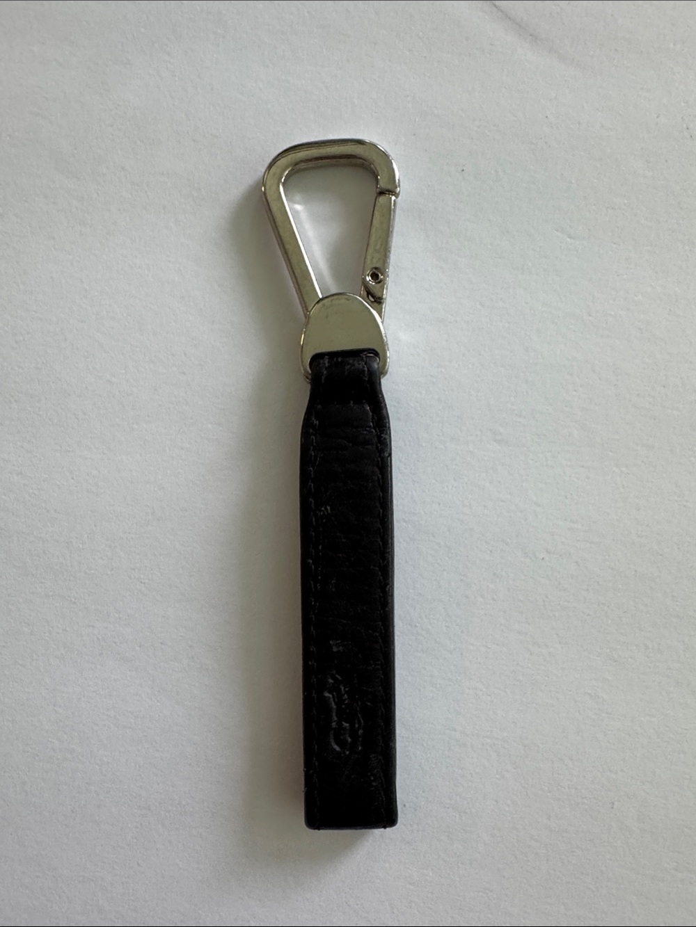 Polo by Ralph Lauren Black Leather Key Holder Key Chain Preppy Classic